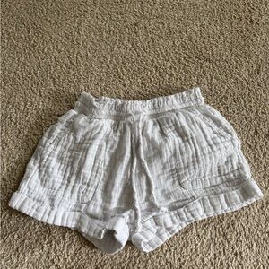 Aeropostale Linen High Waist White Shorts
